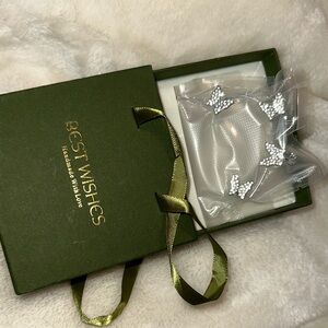 Fashion Silver Butterflies Left Ear Clip